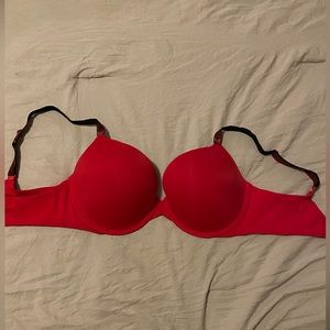 Red with sparkly strap’s Victoria Secret Size 36DD bra